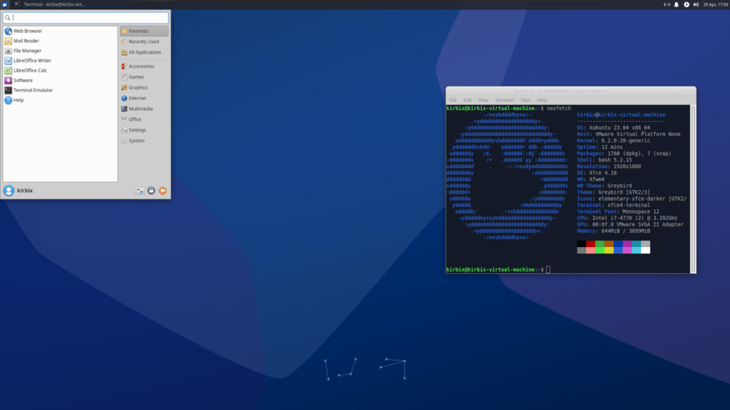 Xubuntu 23.04 avec XFCE 4.18